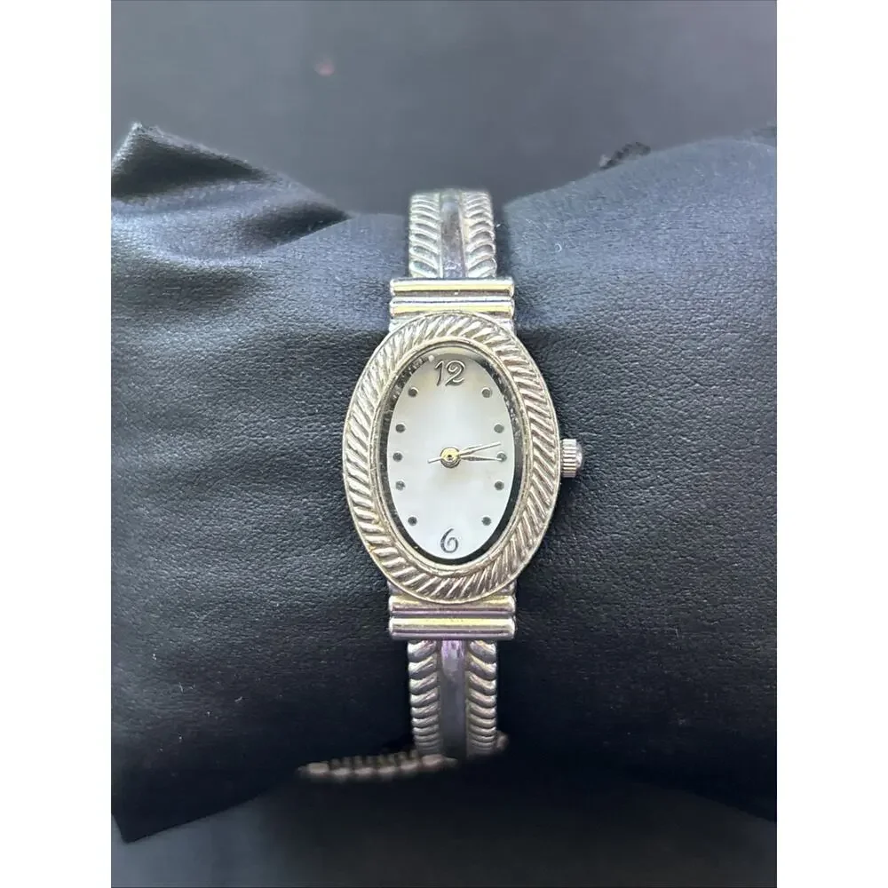 Silver Tone White Dial Women’s Quartz Watch